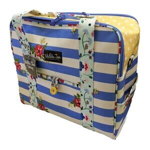 Matilda Jane Diaper Bag Pink Floral Stripe Polka Dot Bag Baby Tote *NO STRAP New